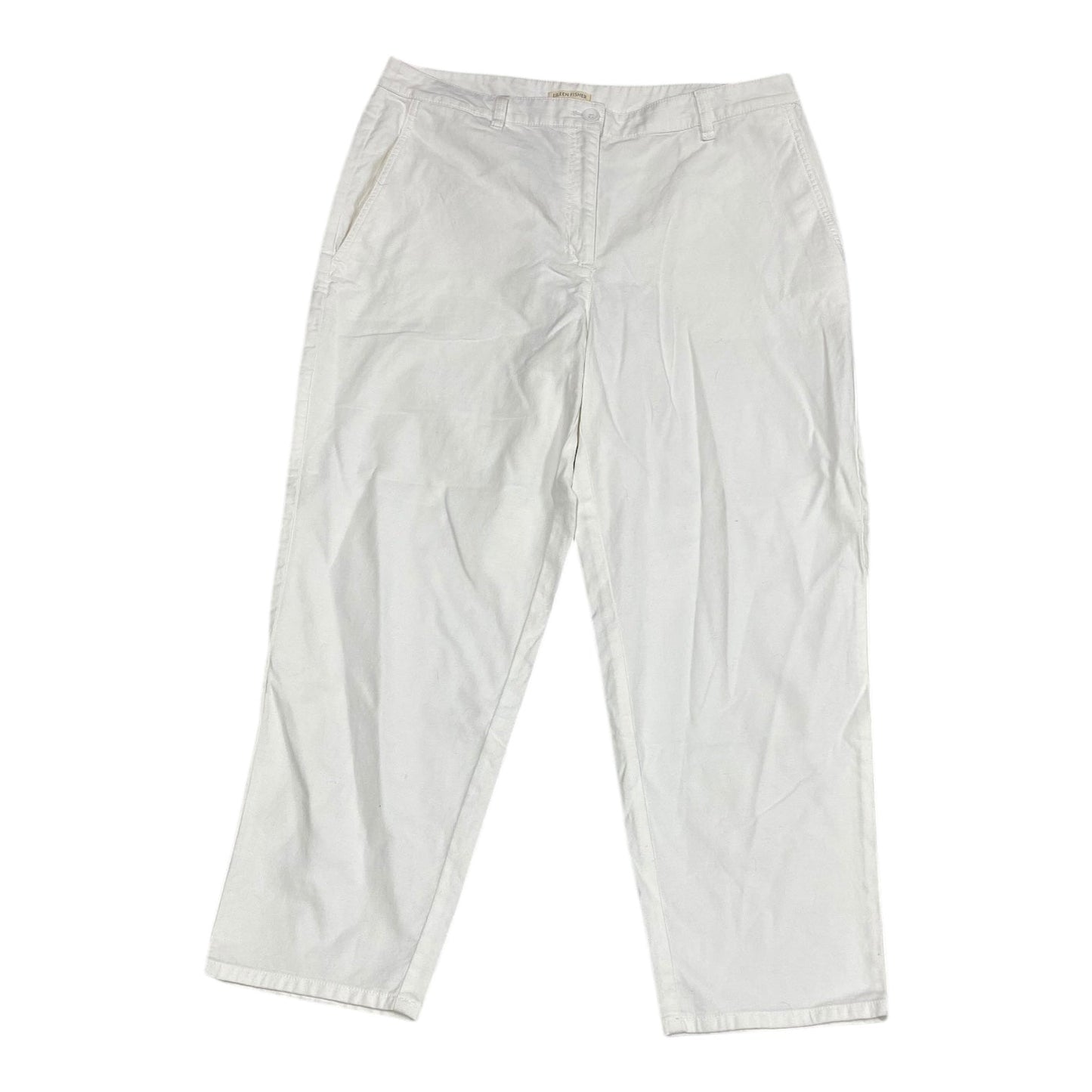 Pants Designer By Eileen Fisher In White, Size:L