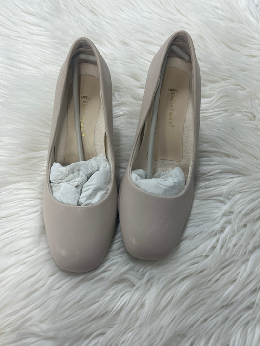 Shoes Heels Block By Cmc In Cream, Size:7.5