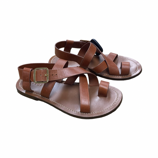 Sandals Designer By Cma In Brown, Size:5.5