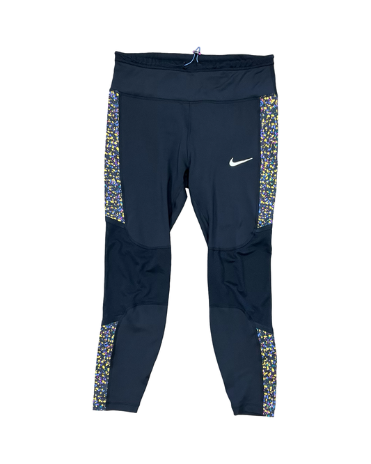 Athletic Leggings By Nike In Black, Size:L