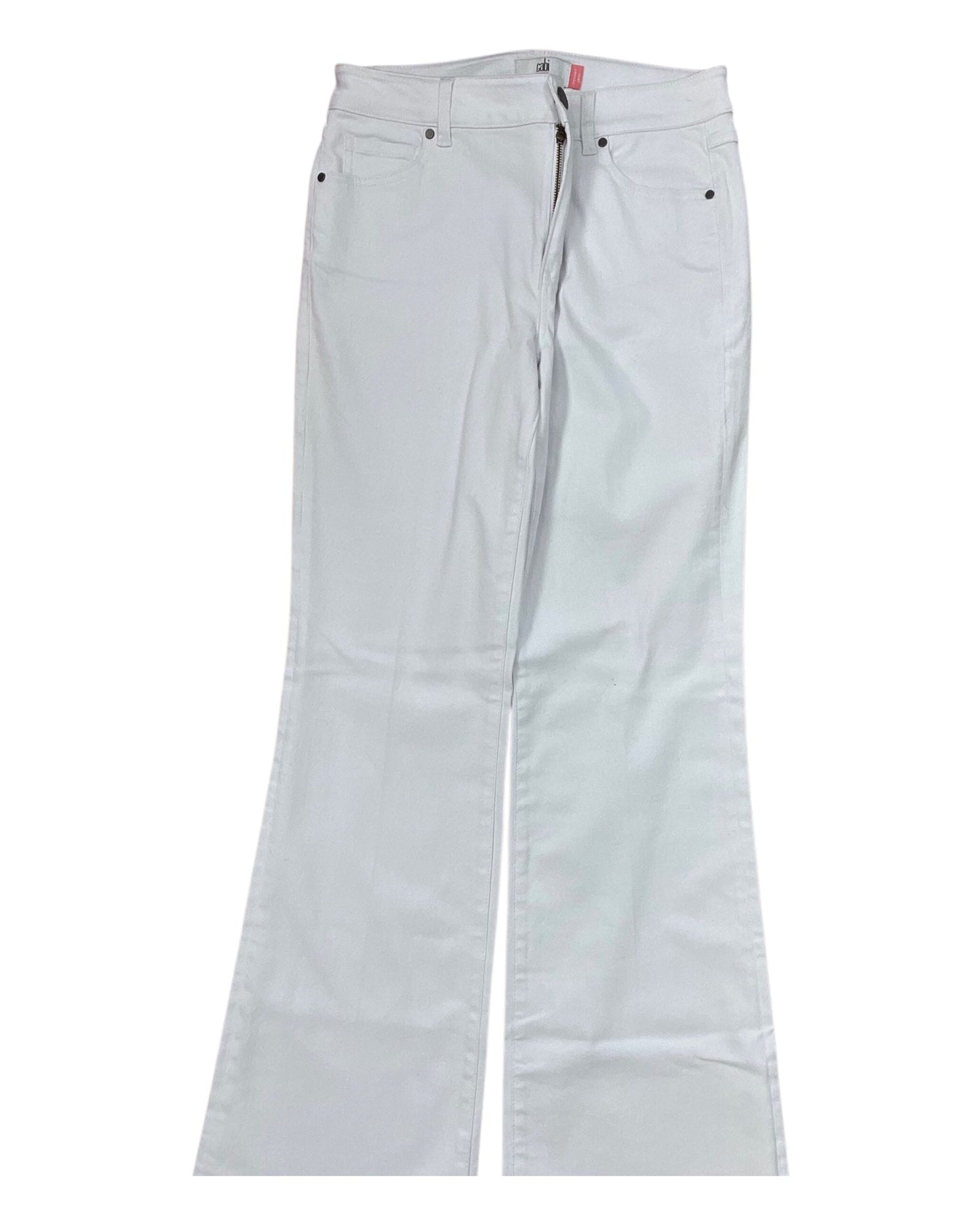 Jeans Wide Leg By Cabi In White, Size:10