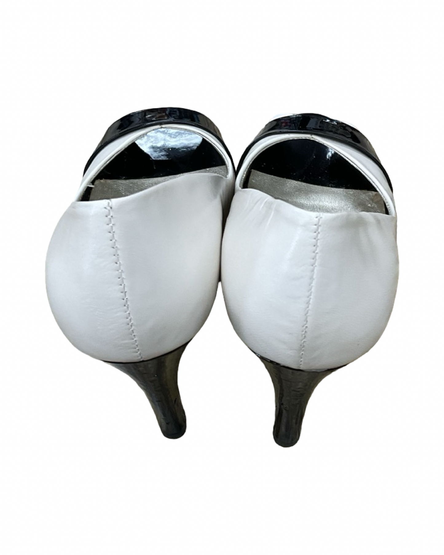Shoes Heels Stiletto By Anne Klein In Black & Cream, Size:7.5