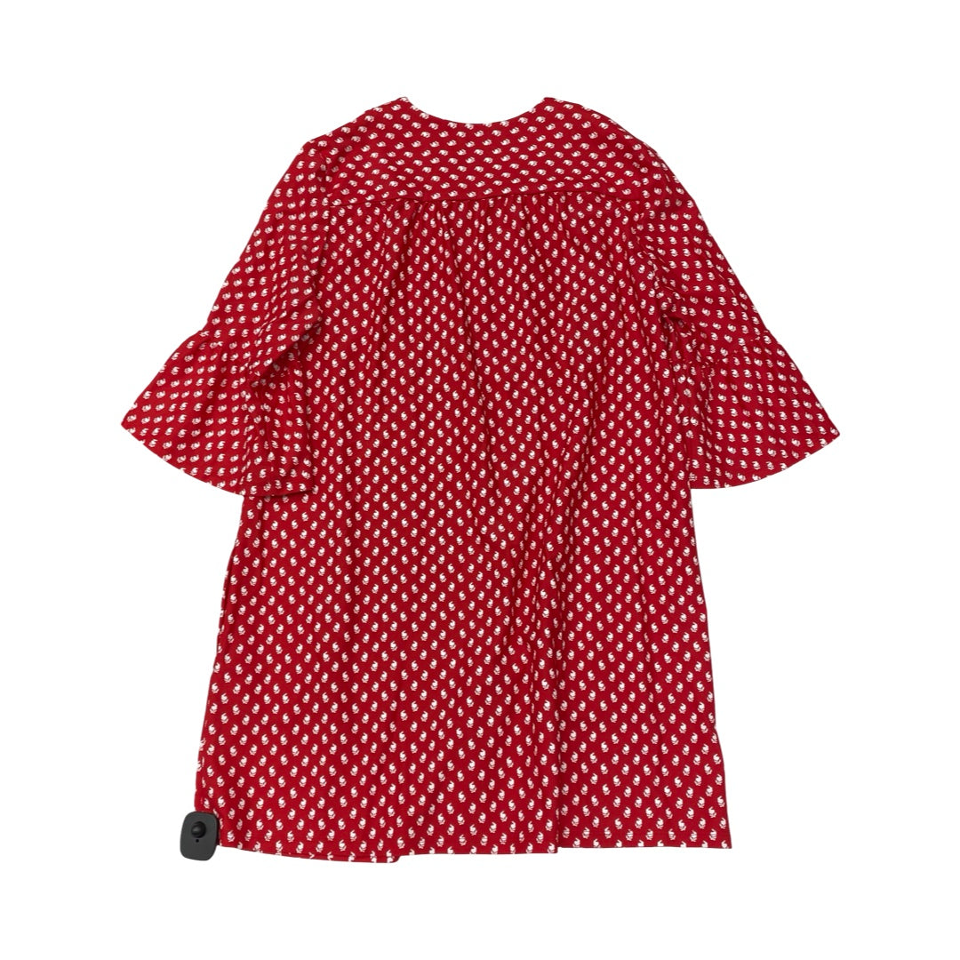 Dress Casual Midi By Jude Connally In Red & White, Size:L