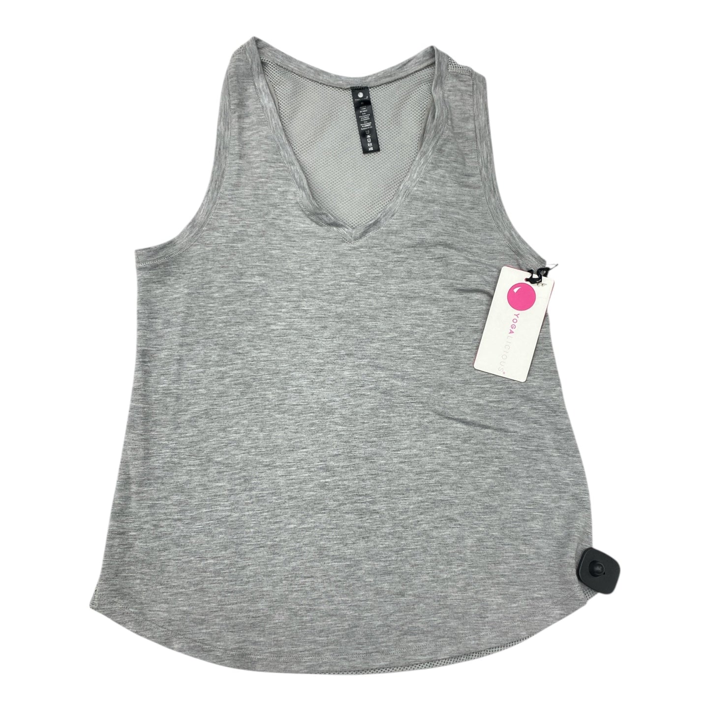 Athletic Tank Top By Yogalicious In Grey, Size:Xl