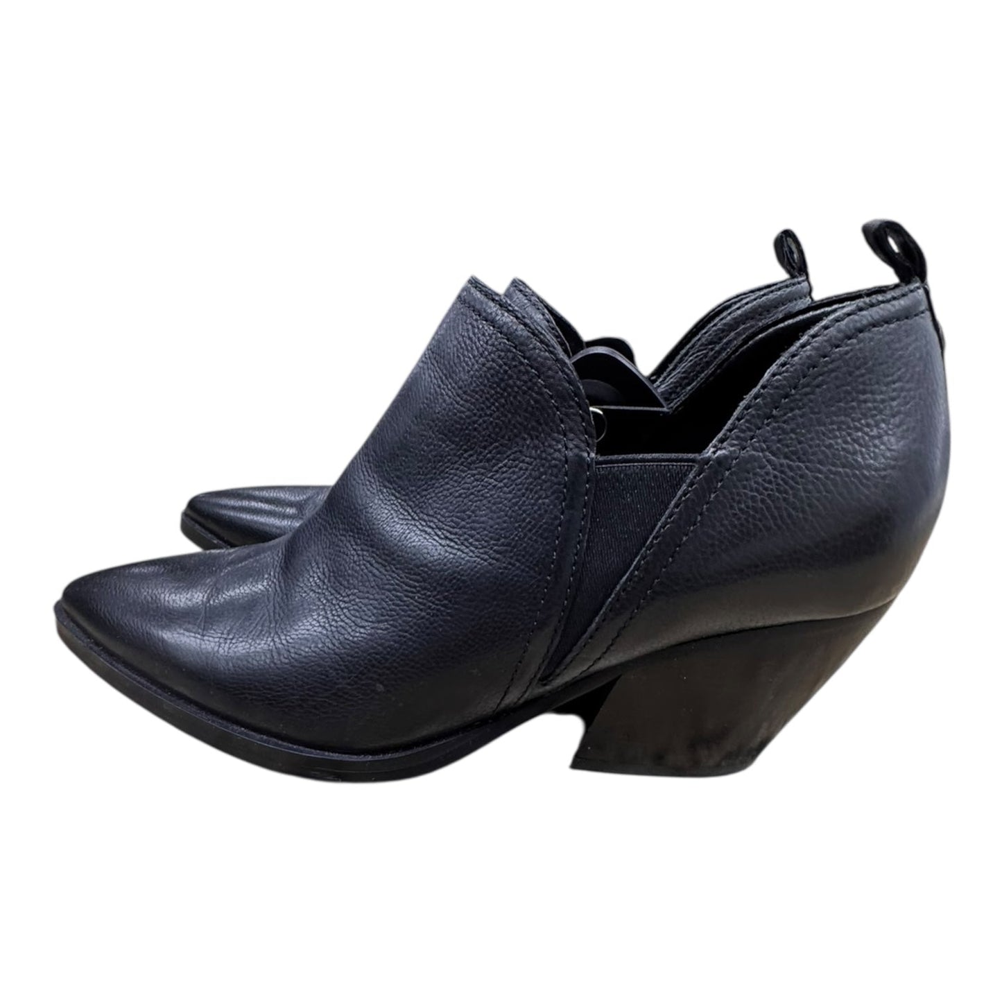 Boots Ankle Heels By Marc Fisher In Black, Size:7.5