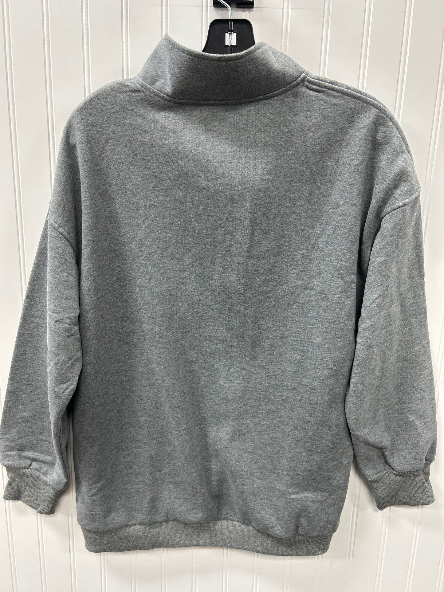 Athletic Top Ls Collar By Anrabess In Grey, Size:Xs