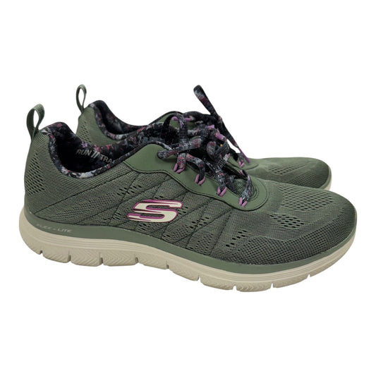 Shoes Athletic By Skechers In Green, Size:7.5