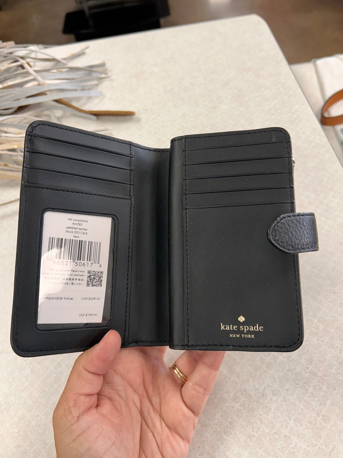 Wallet Designer By Kate Spade In Black, Size:Medium