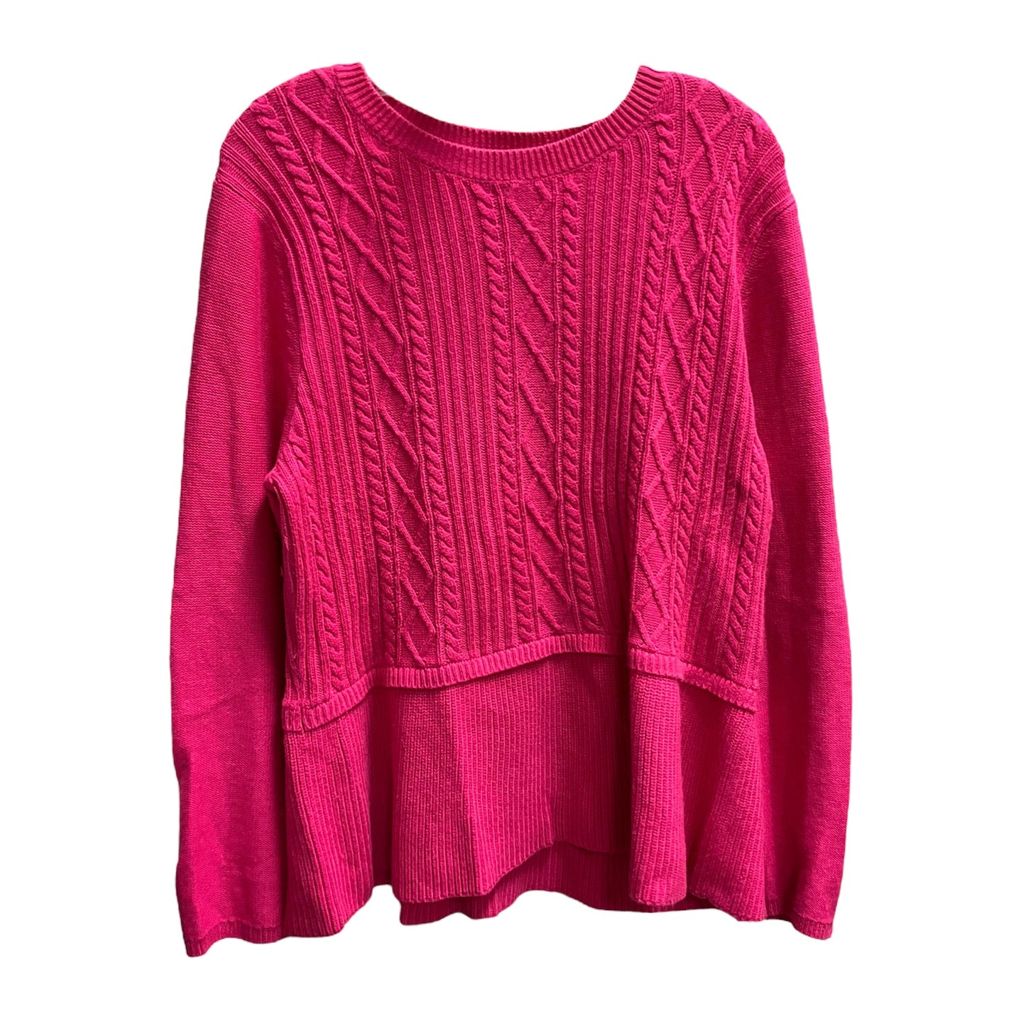 Sweater By Talbots In Pink, Size:Xl