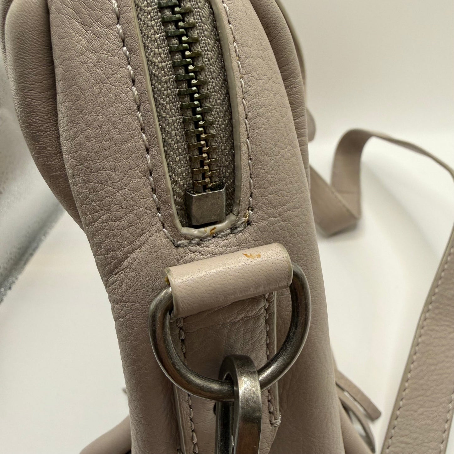 Handbag Leather By Lucky Brand, Size: Medium