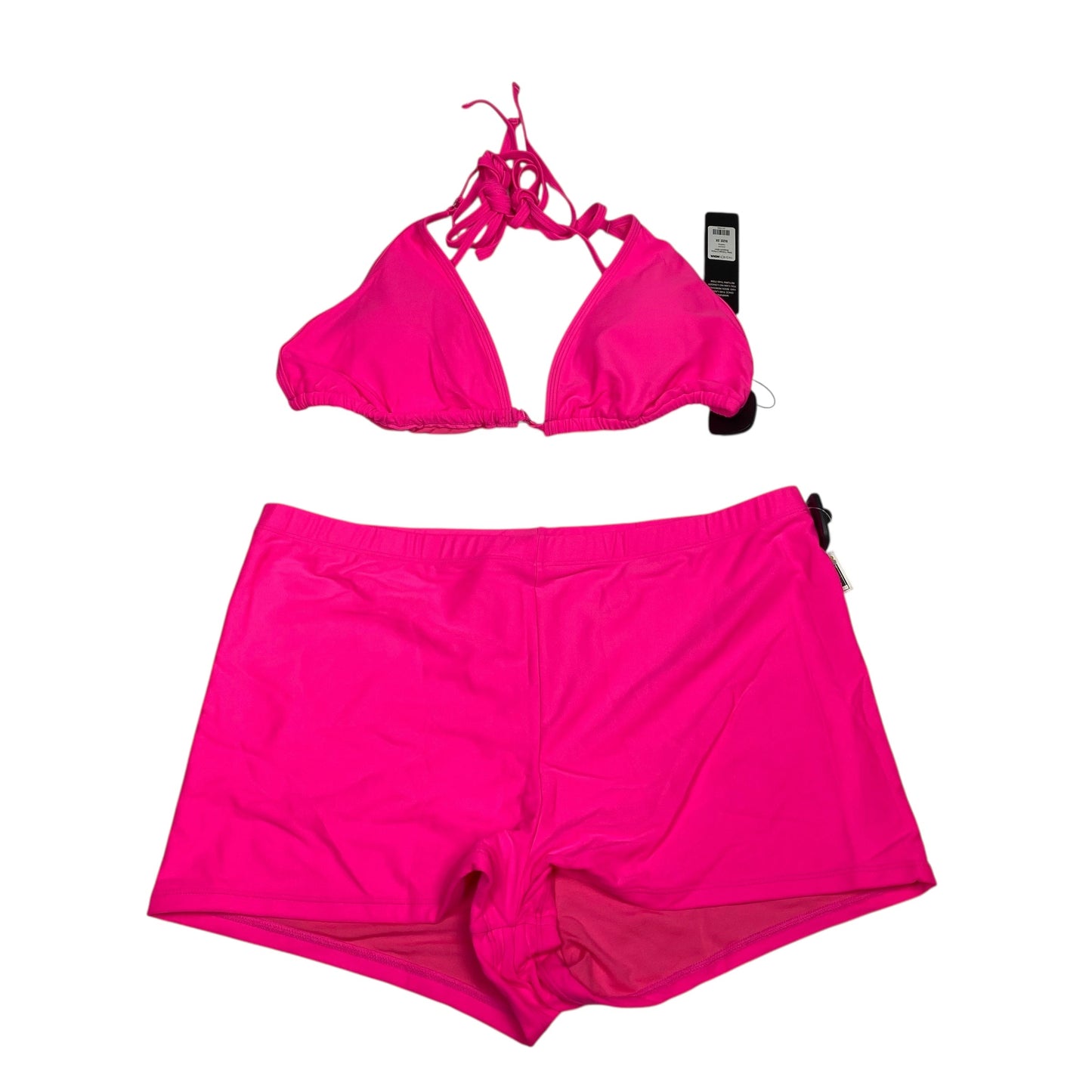 Swimsuit 2Pc By Fashion Nova In Pink, Size:2X