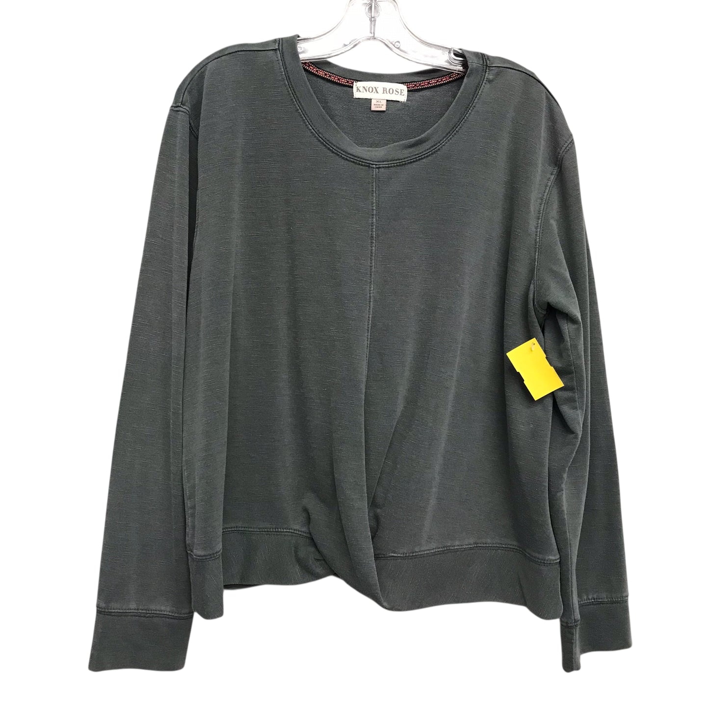Top Ls By Knox Rose In Grey, Size:Xl