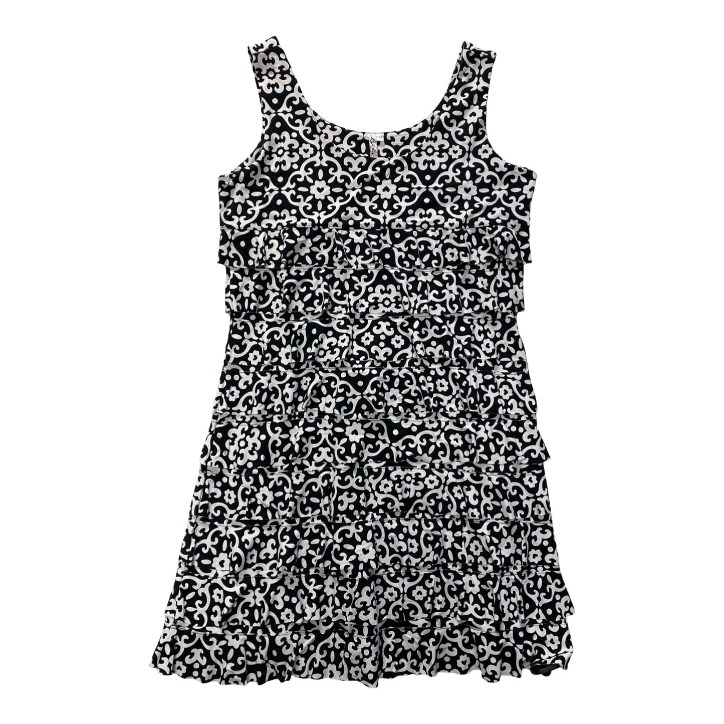 Dress Casual Midi By Lulu B In Black & White, Size:M