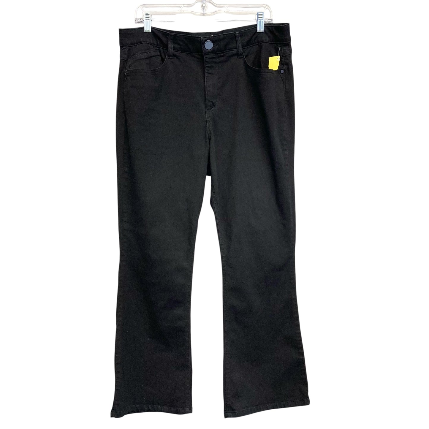 Jeans Boot Cut By Democracy In Black Denim, Size:16