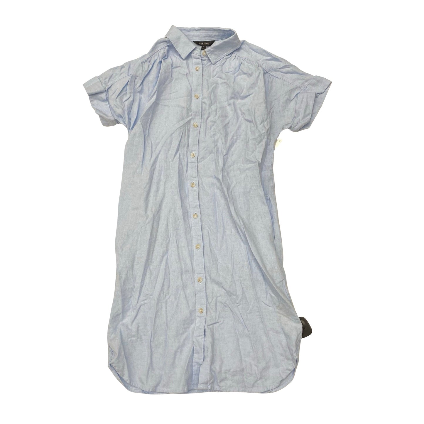 Dress Casual Midi By Well Worn In Blue, Size:S