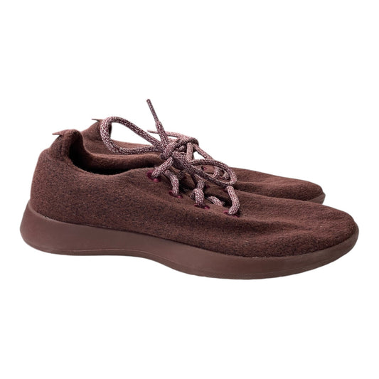 Shoes Flats By Allbirds In Maroon, Size:10