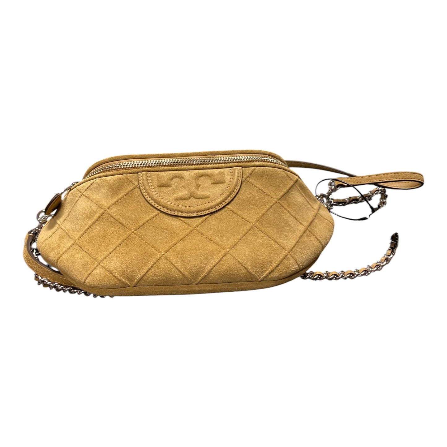 Handbag Designer By Tory Burch In Tan, Size:Medium
