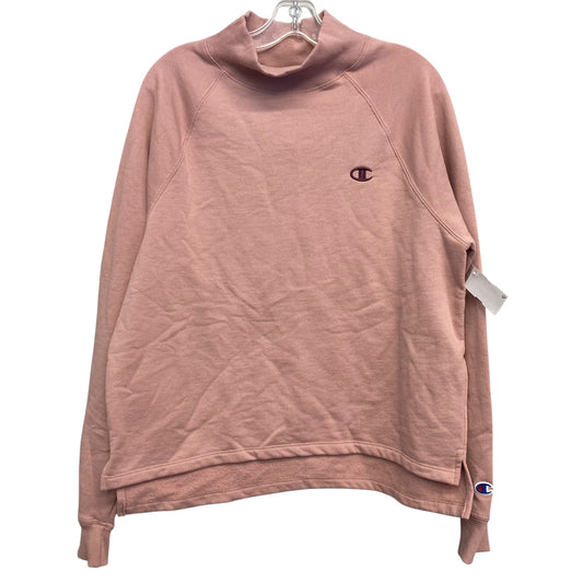 Athletic Sweatshirt Crewneck By Champion In Pink, Size:L