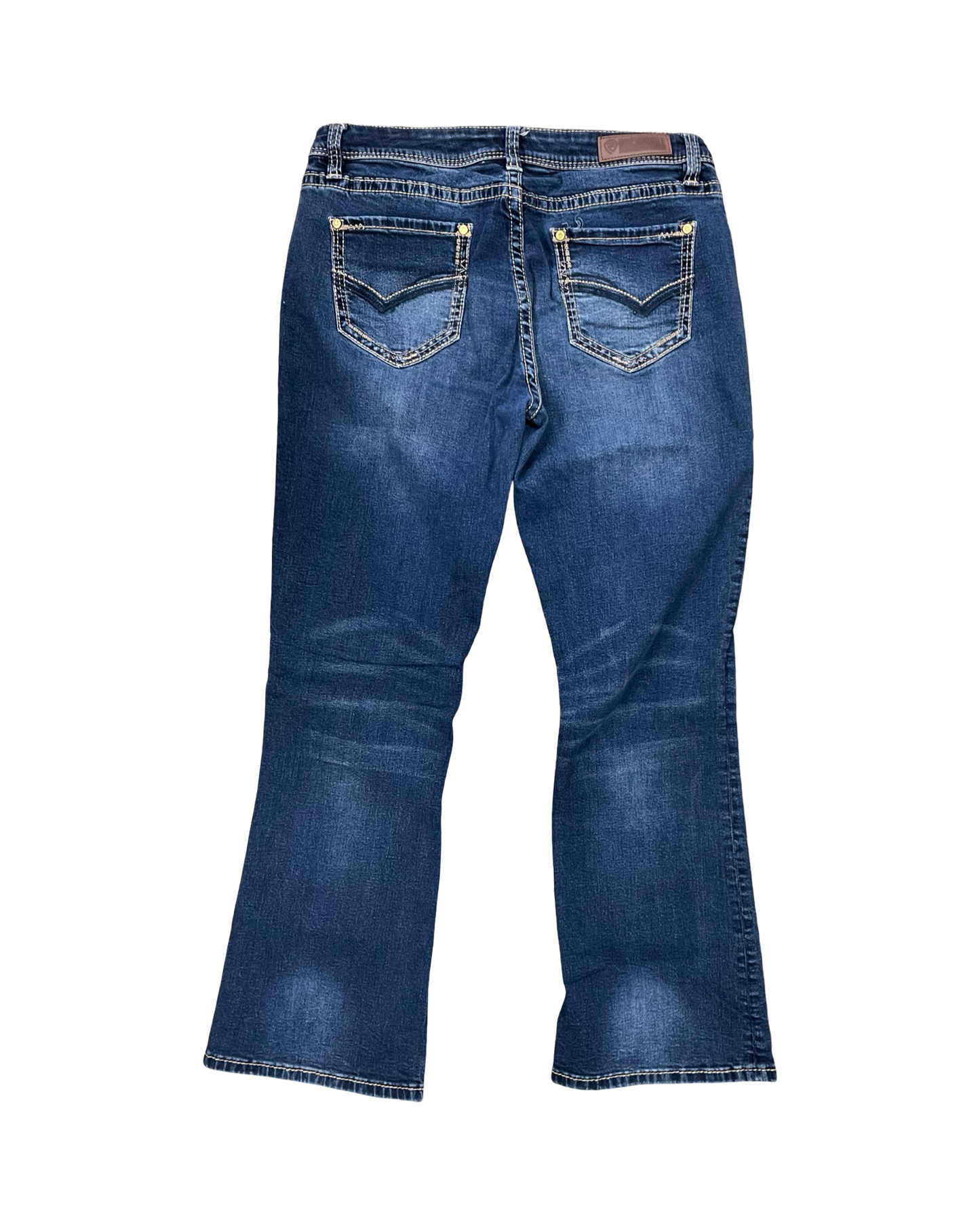 Jeans Boot Cut By Rock & Roll In Blue Denim, Size:8