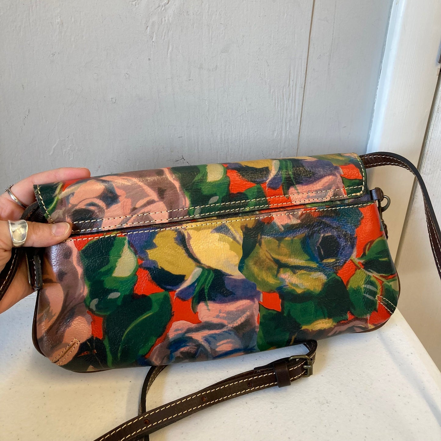 Crossbody Designer By Patricia Nash In Multi, Size:Small
