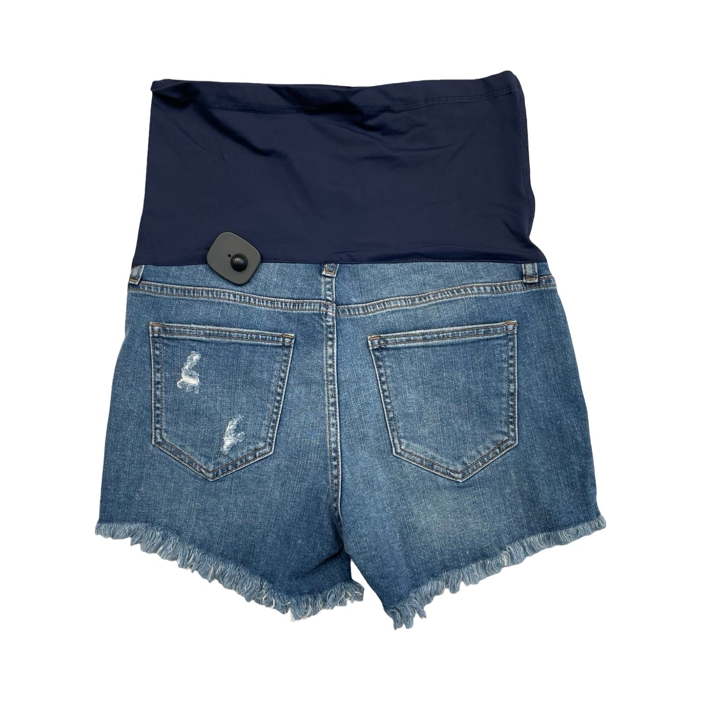 Mat Shorts By Pink Blush In Blue Denim, Size:M