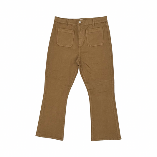 Jeans Cropped By Loft In Brown Denim, Size:12