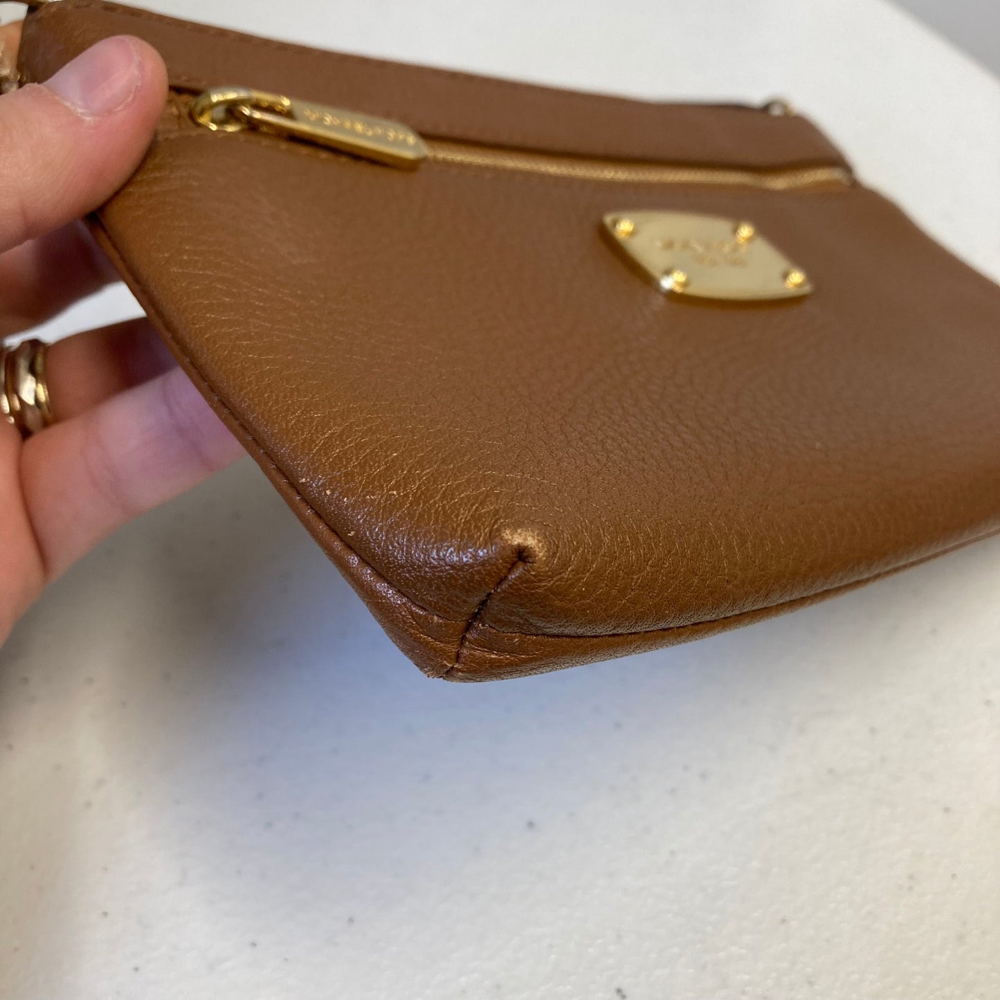 Wristlet Designer By Michael Kors In Brown, Size:Medium