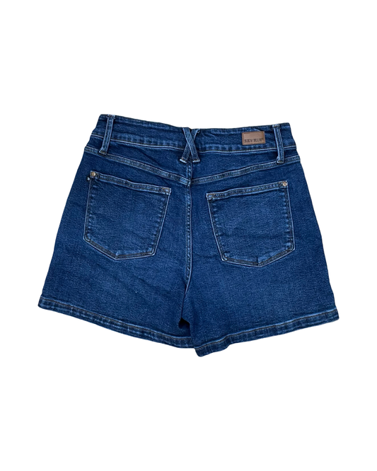 Shorts By Judy Blue In Blue Denim, Size:Xl