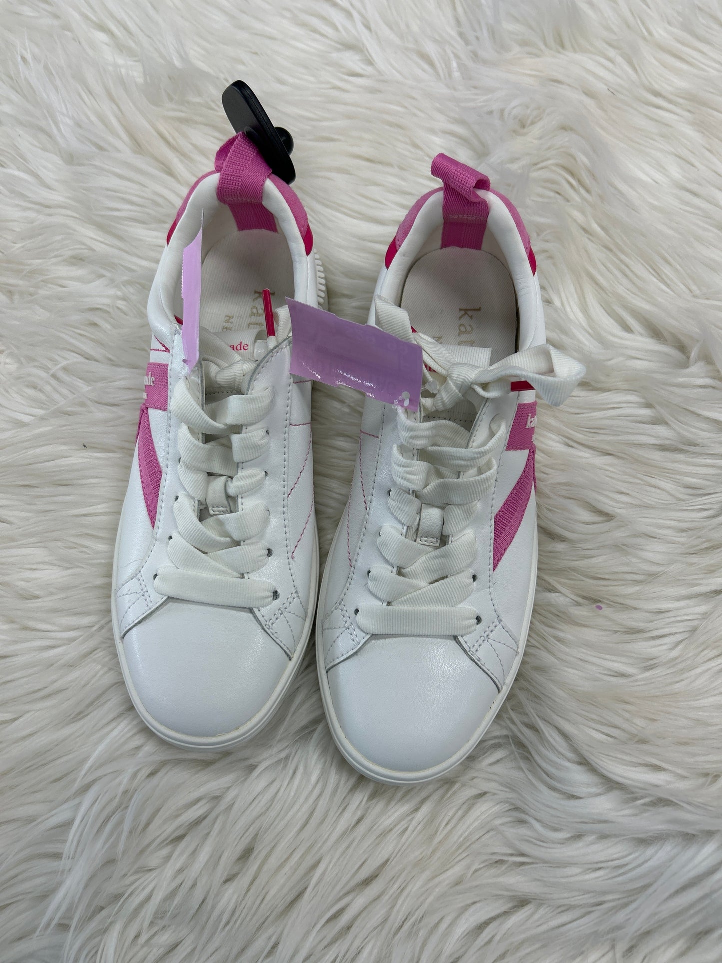 Shoes Designer By Kate Spade In Pink & White, Size:6.5