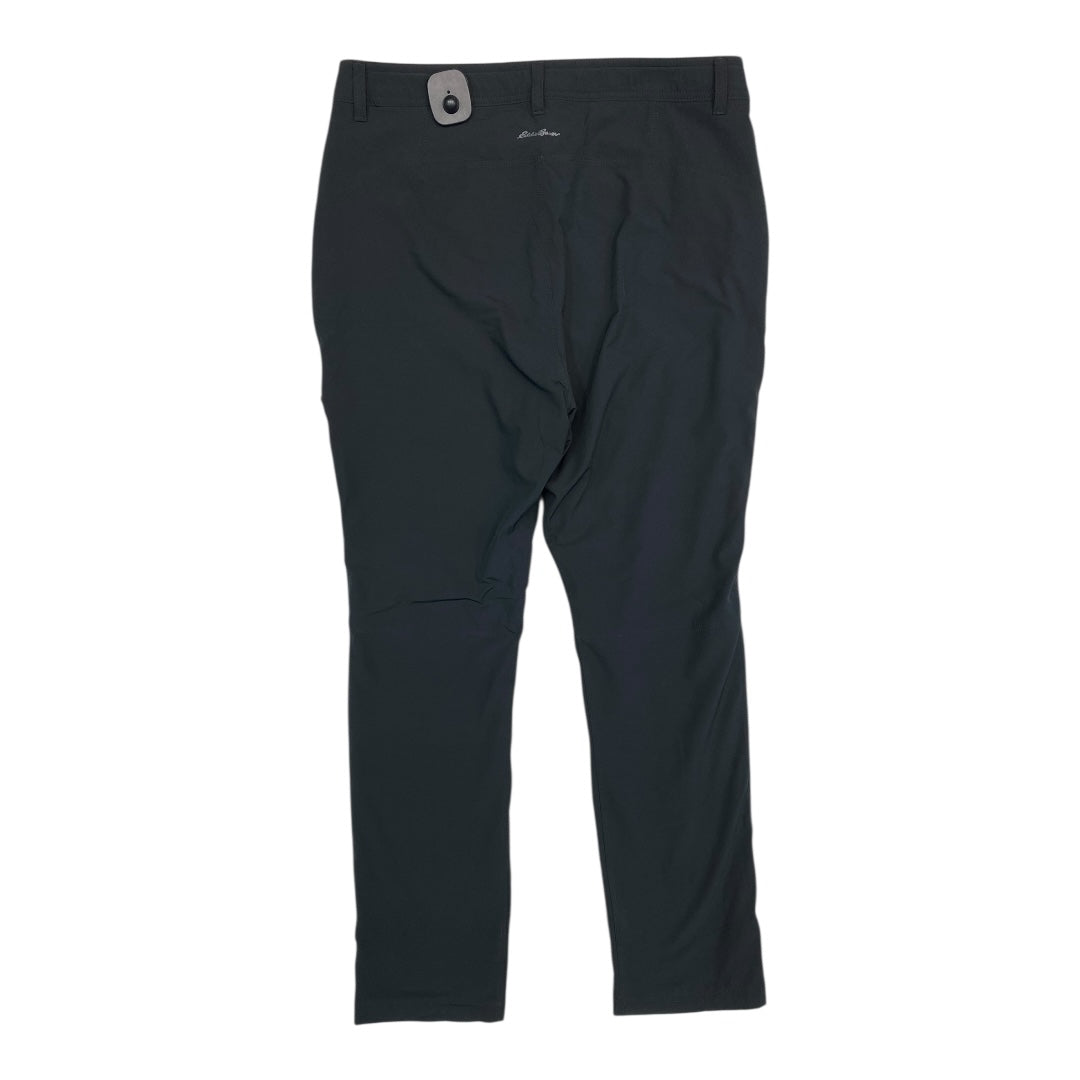 Athletic Pants Fleece By Eddie Bauer In Black, Size:8