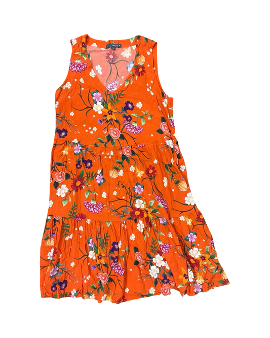 Dress Casual Short By Matty M In Orange, Size:M