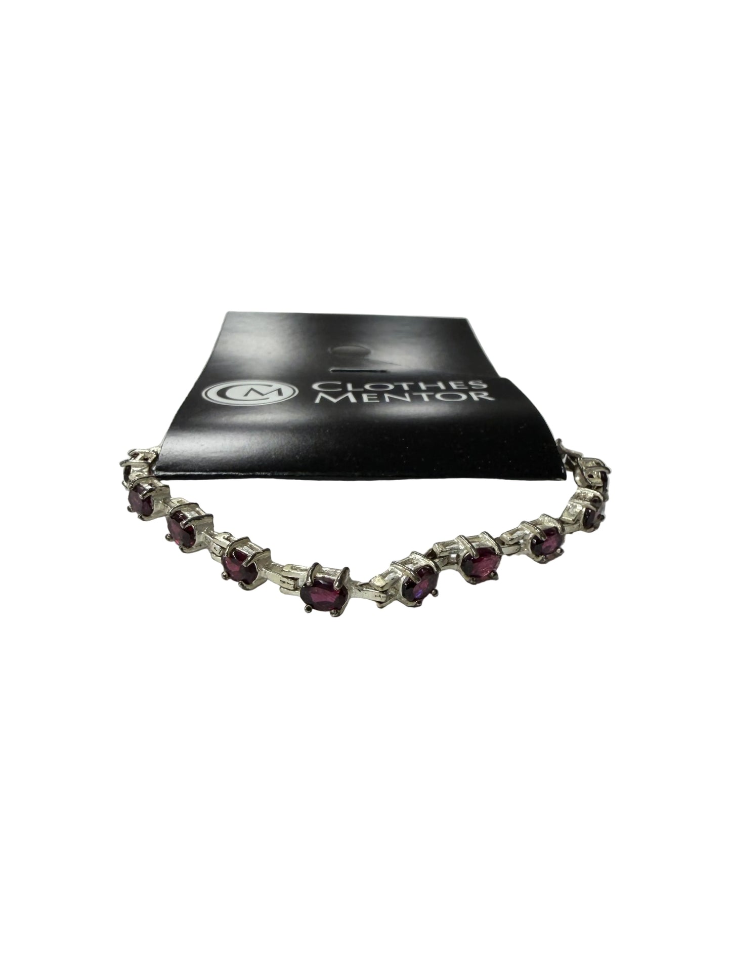Bracelet Sterling Silver By Cma In Red & Silver