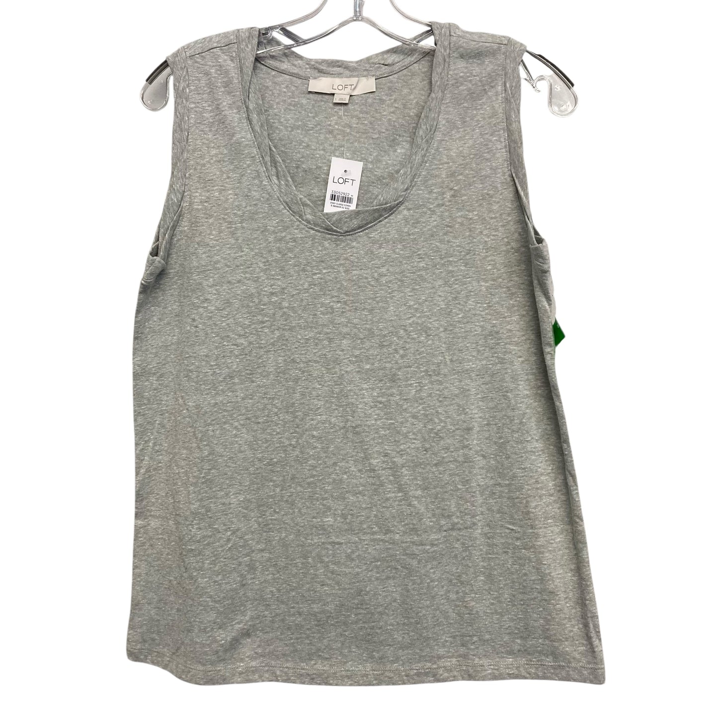 Top Sleeveless By Loft In Grey, Size:S