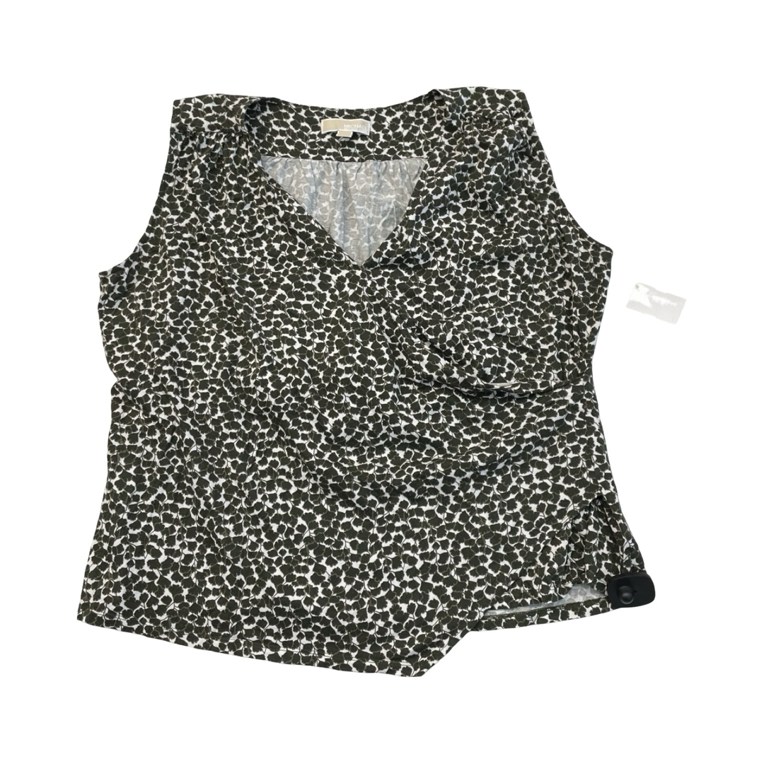 Top Sleeveless By Michael By Michael Kors In Green, Size:3X