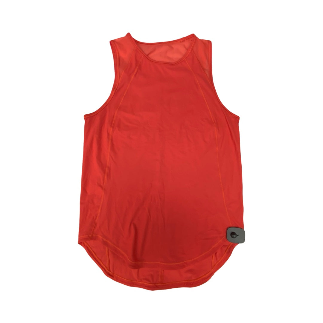 Athletic Tank Top By Lululemon In Orange, Size:6