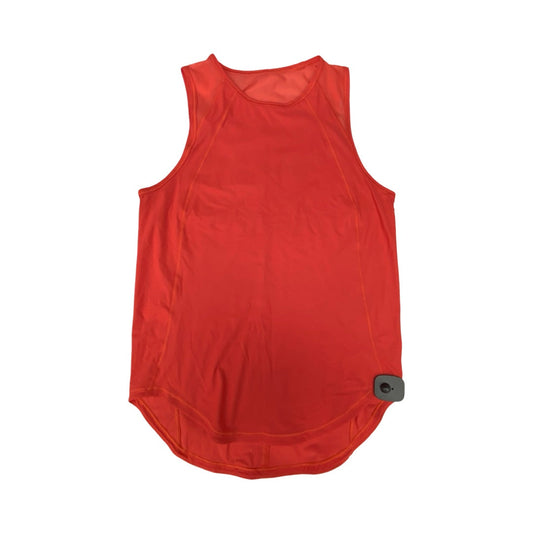 Athletic Tank Top By Lululemon In Orange, Size:6
