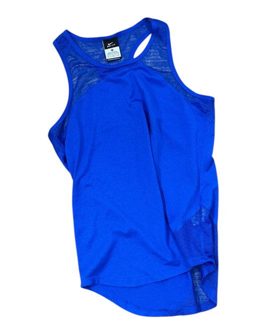 Athletic Tank Top By Nike In Blue, Size:M