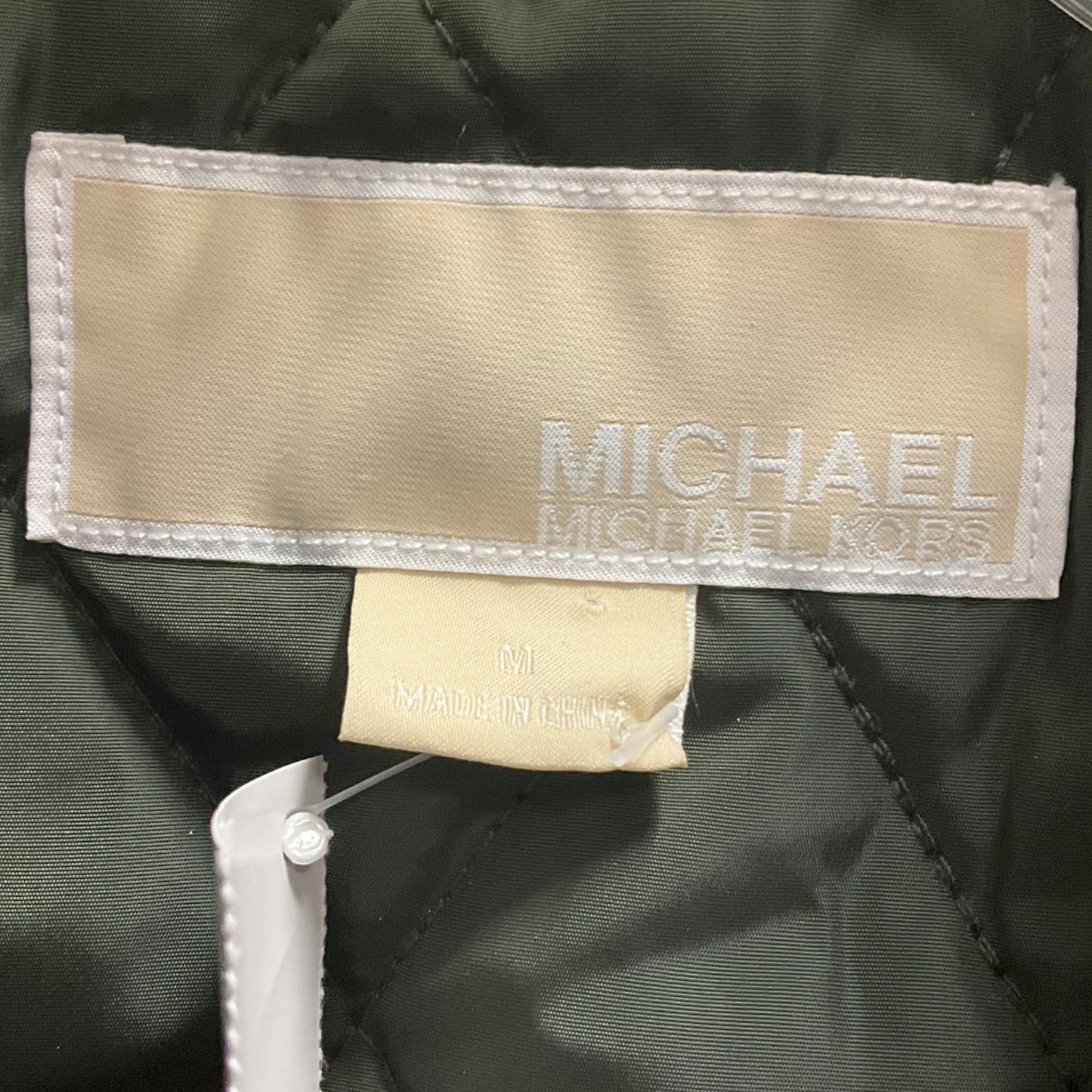 COAT PUFFER & QUILTED by MICHAEL BY MICHAEL KORS In GREEN, Size: M