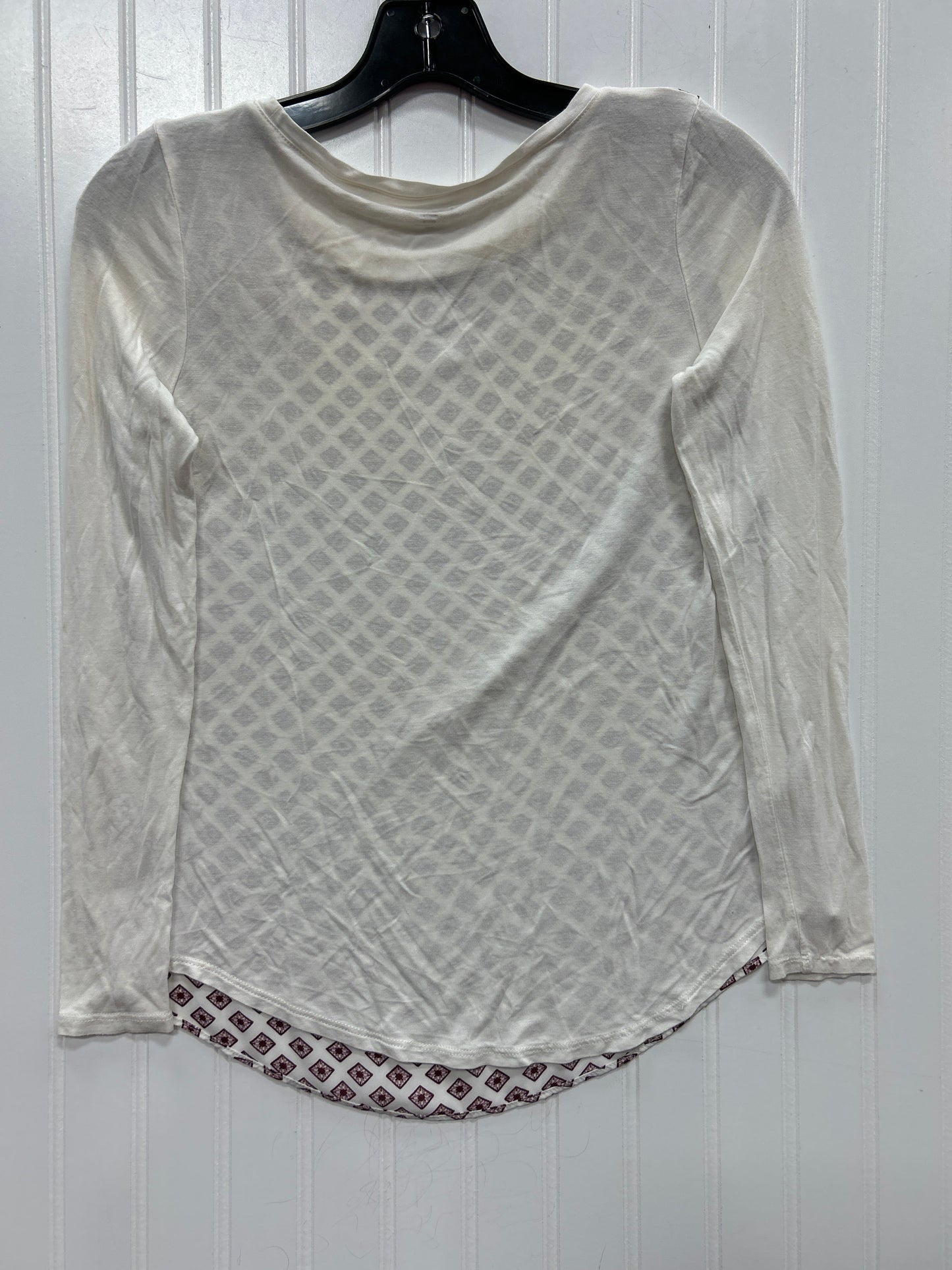 Top Ls By Loft In Cream, Size:Xsp