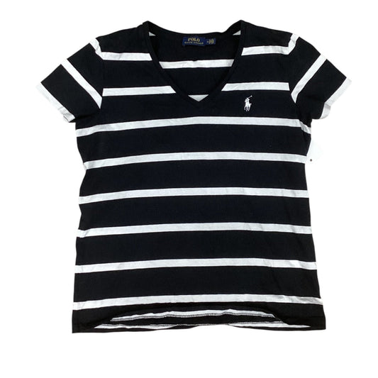 Top Ss By Polo Ralph Lauren In Black & White, Size:M