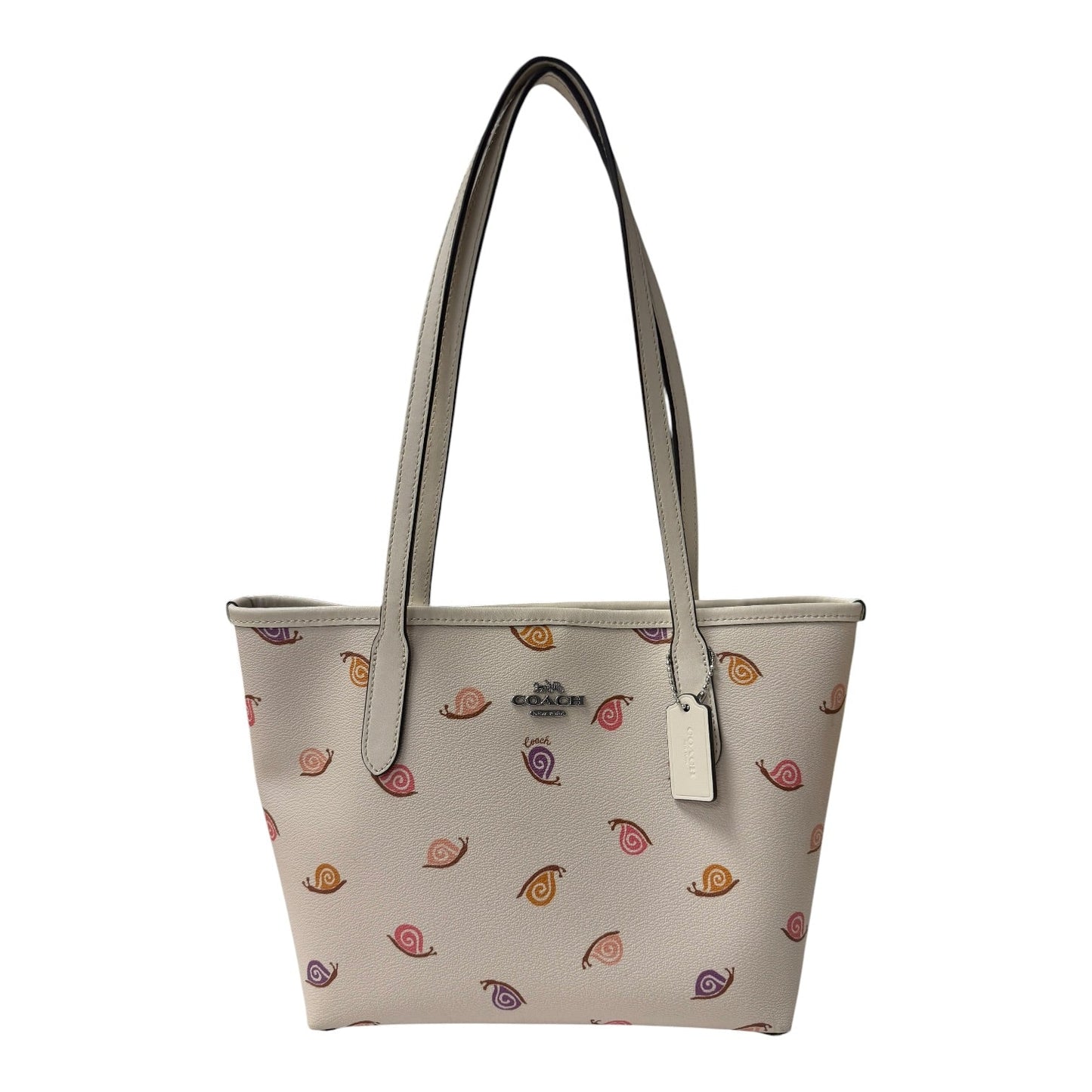 Handbag Designer By Coach In Beige, Size:Small
