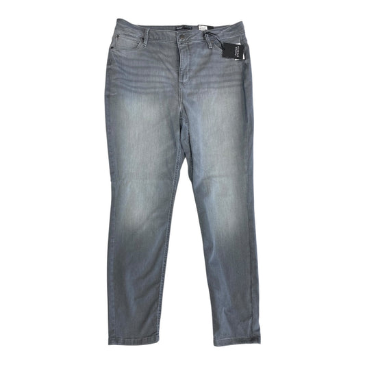 Jeans Straight By Simply Vera In Grey, Size:18