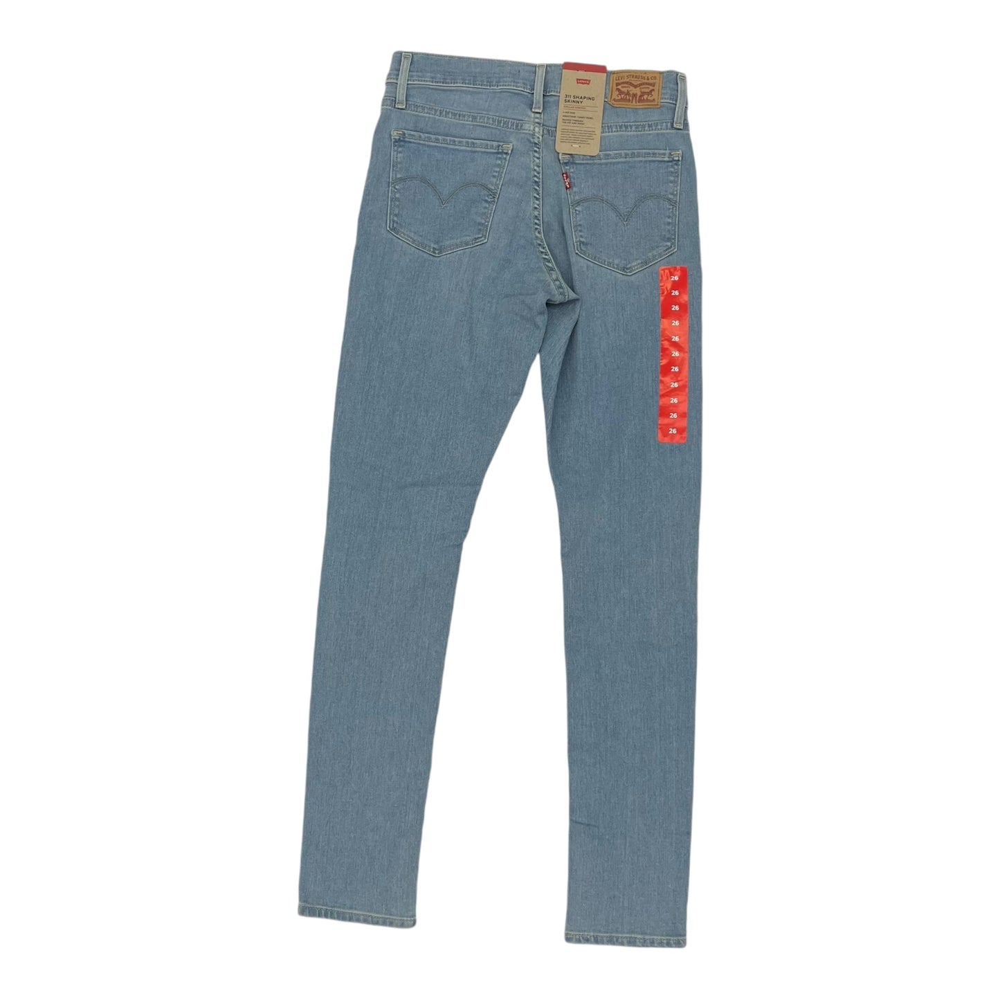 Jeans Skinny By Levis In Blue Denim, Size:2