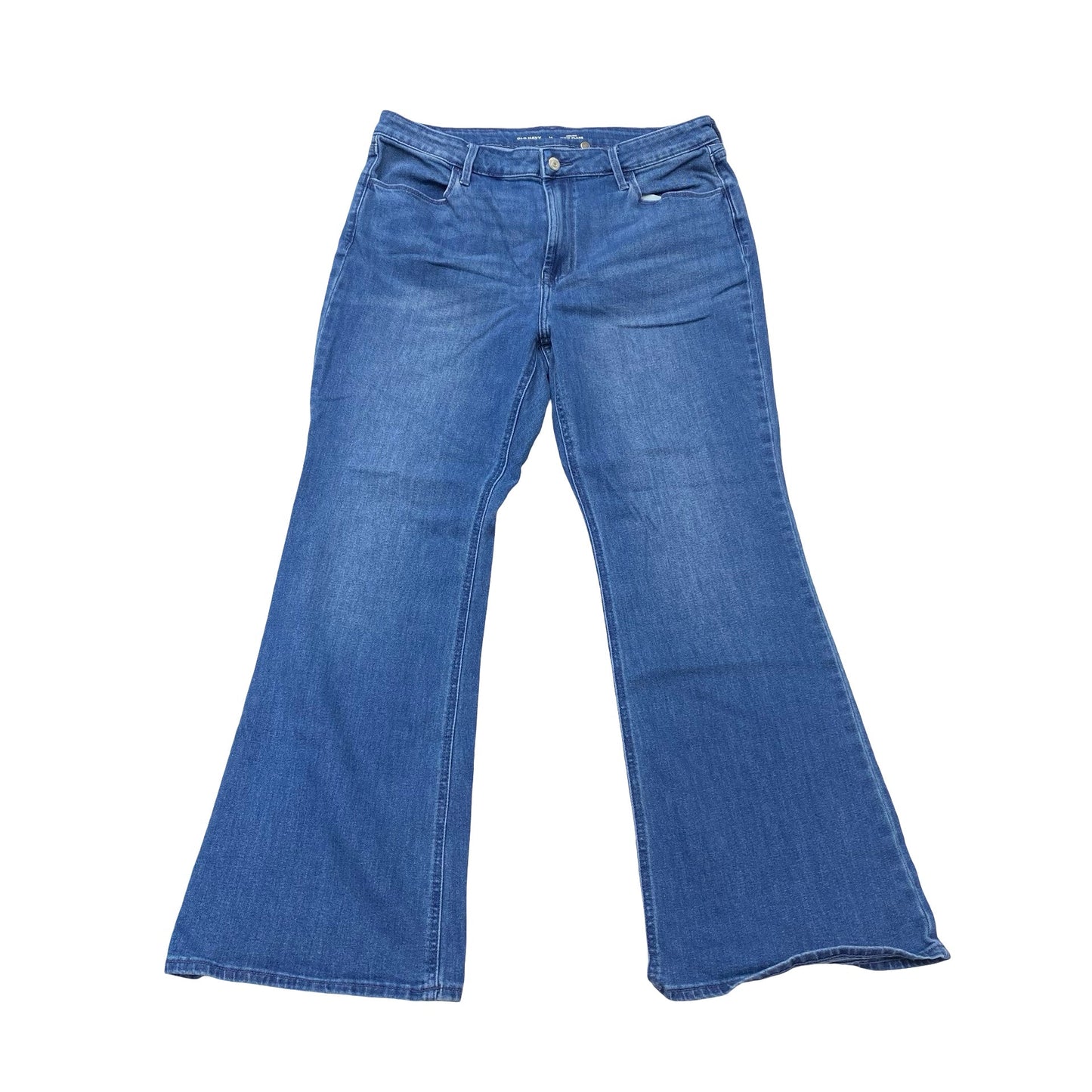 Jeans Flared By Old Navy In Blue Denim, Size:14