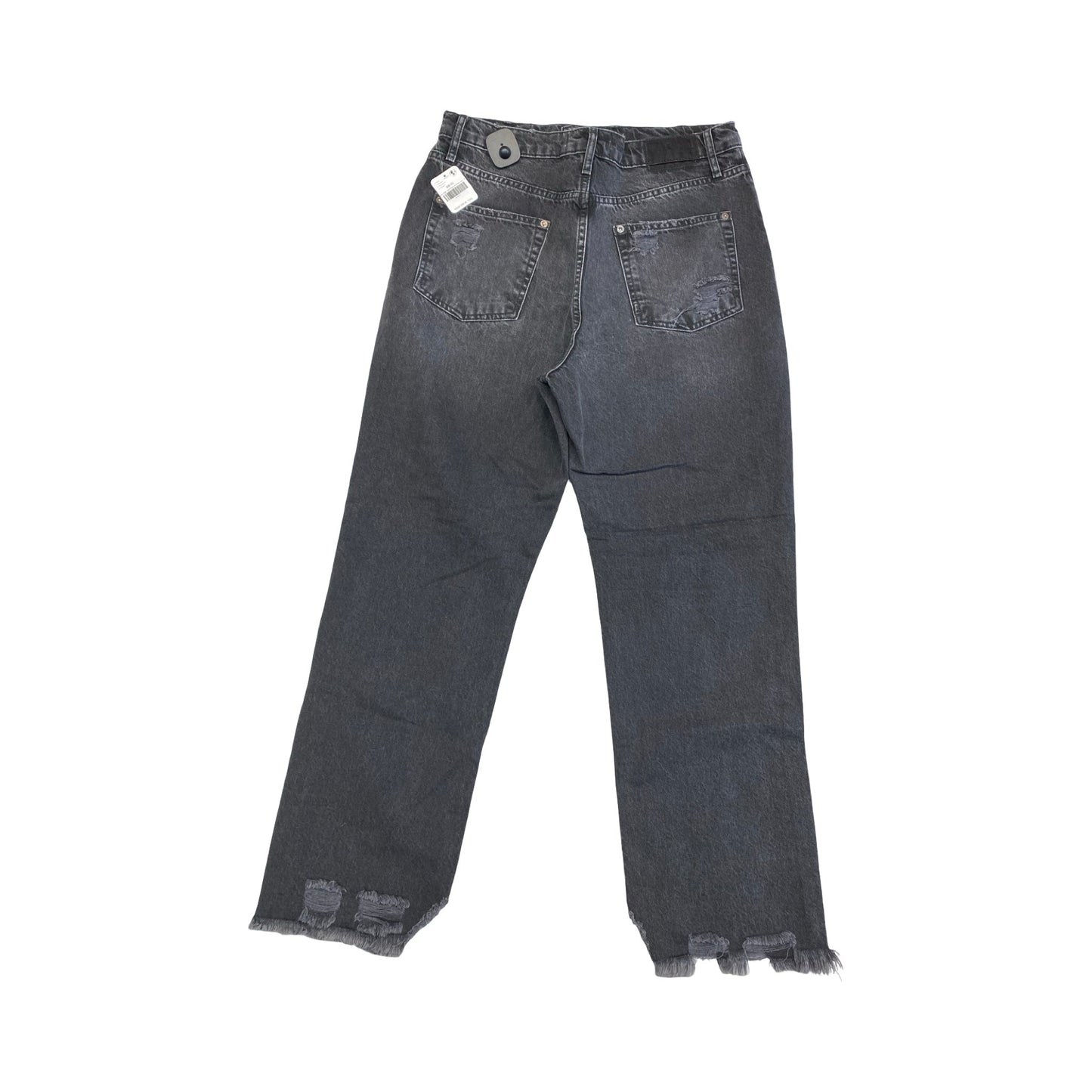 Jeans Boyfriend By Free People In Black Denim, Size:14