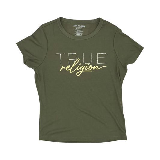 Top Ss By True Religion In Green, Size:Xl