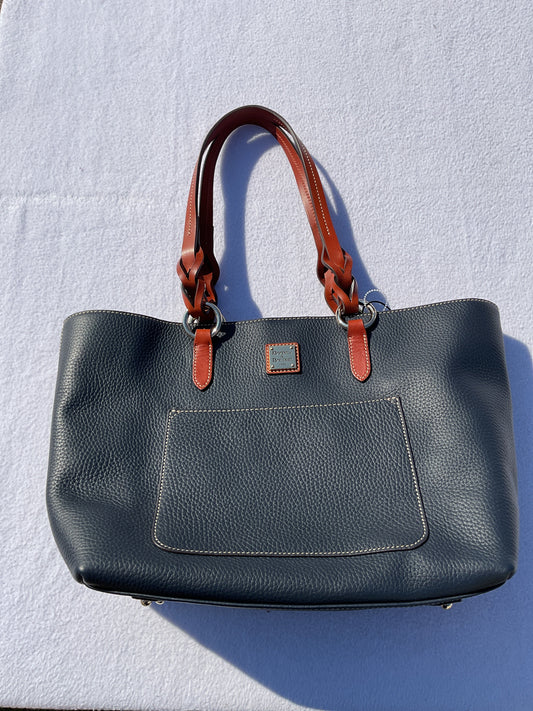 Handbag Designer By Dooney And Bourke In Navy, Size:Large