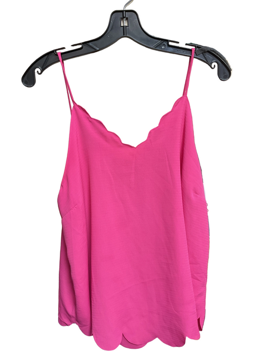 Top Sleeveless Basic By Umgee In Pink, Size:L