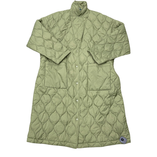 Coat Puffer & Quilted By Roots In Green, Size:1X