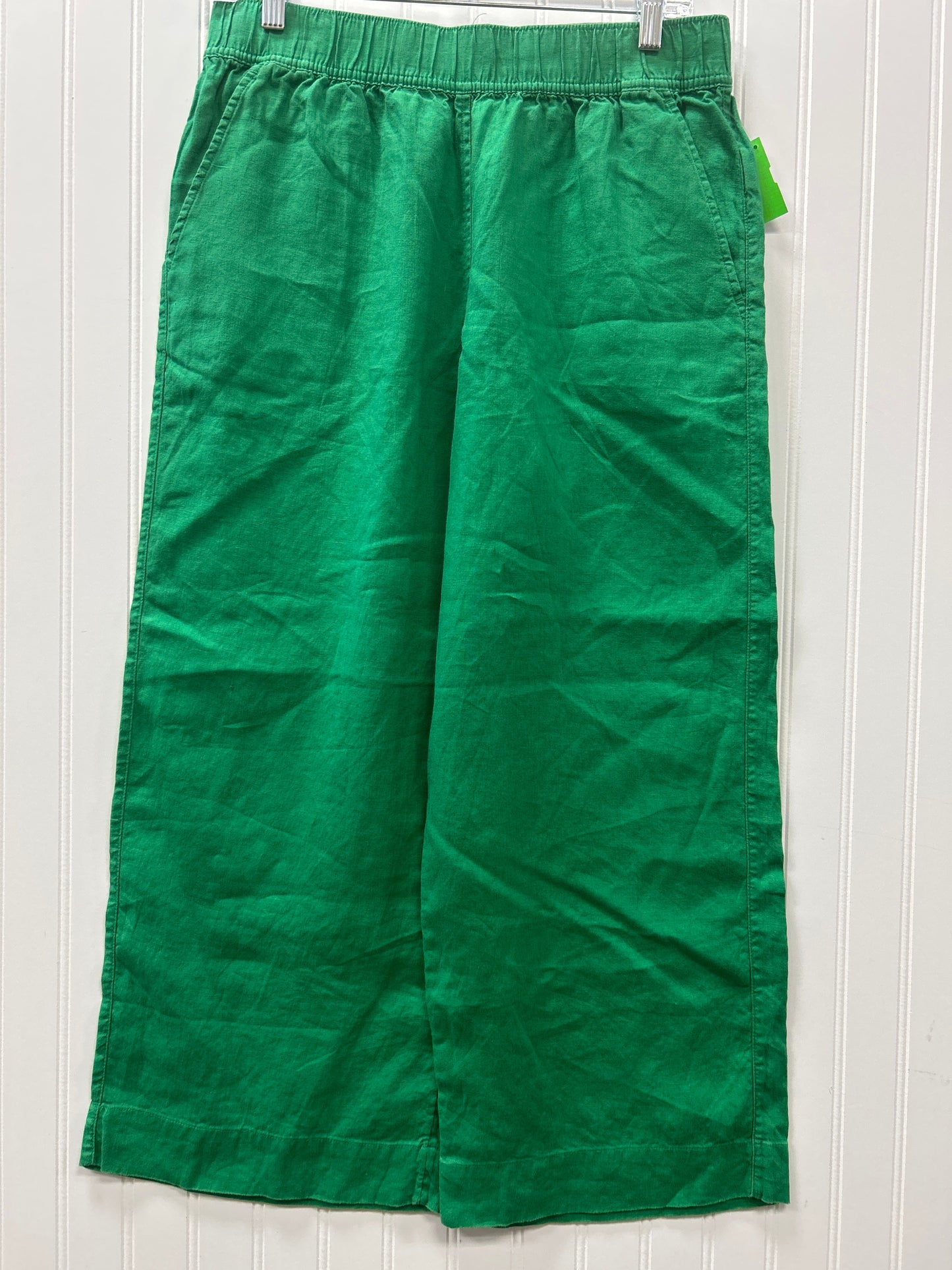 Pants Linen By Tahari In Green, Size:M